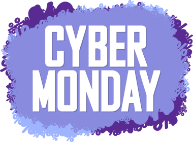 Siber Pazartesi Satış afişi, şeffaf arka planda indirim etiketi, PNG