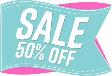 İndirim 50, indirim etiketi ve rozet.