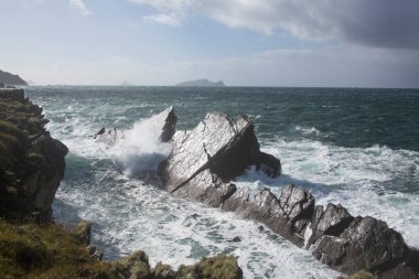 Fırtına Dunquin ve Dingle Yarımadası İrlanda