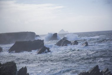 Fırtına Dunquin ve Dingle Yarımadası İrlanda