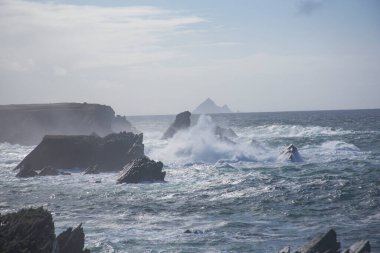 Fırtına Dunquin ve Dingle Yarımadası İrlanda