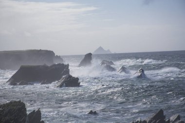 Fırtına Dunquin ve Dingle Yarımadası İrlanda