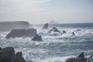 Fırtına Dunquin ve Dingle Yarımadası İrlanda