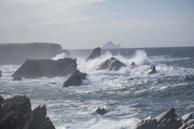 Fırtına Dunquin ve Dingle Yarımadası İrlanda