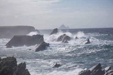 Fırtına Dunquin ve Dingle Yarımadası İrlanda