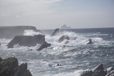 Fırtına Dunquin ve Dingle Yarımadası İrlanda