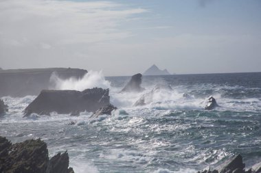 Fırtına Dunquin ve Dingle Yarımadası İrlanda