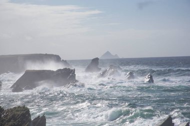 Fırtına Dunquin ve Dingle Yarımadası İrlanda