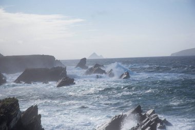 Fırtına Dunquin ve Dingle Yarımadası İrlanda