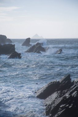 Fırtına Dunquin ve Dingle Yarımadası İrlanda