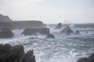 Fırtına Dunquin ve Dingle Yarımadası İrlanda