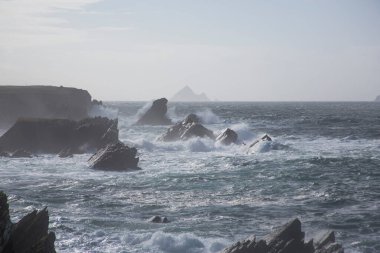 Fırtına Dunquin ve Dingle Yarımadası İrlanda