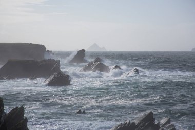 Fırtına Dunquin ve Dingle Yarımadası İrlanda