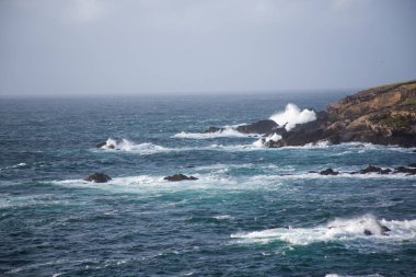 Fırtına. Kuzey Atlantik Okyanusu. Kerry İrlanda