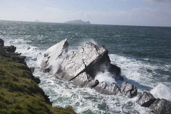 Storm Dunquin Και Dingle Peninsula Ιρλανδία — Φωτογραφία Αρχείου