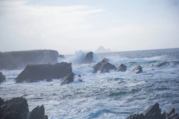Storm Dunquin Península Dingle Irlanda — Foto de Stock
