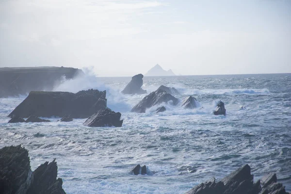 Storm Dunquin Półwysep Dingle Irlandia — Zdjęcie stockowe