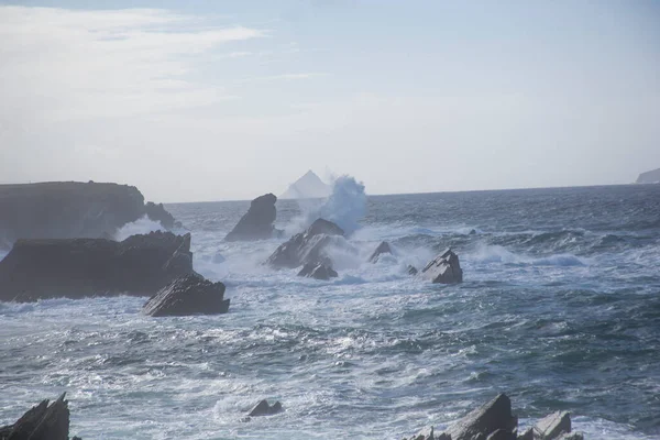 Storm Dunquin Dingle Peninsula Ireland — Stock Photo, Image