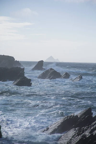 Storm Dunquin Και Dingle Peninsula Ιρλανδία — Φωτογραφία Αρχείου