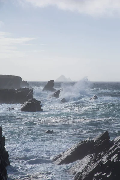 Storm Dunquin Dingle Peninsula Ireland — стокове фото