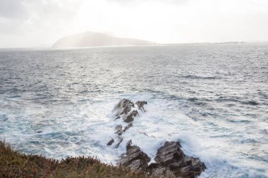 Fırtına. Kuzey Atlantik Okyanusu. Kerry İrlanda