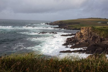 Fırtına. Kuzey Atlantik Okyanusu. Kerry İrlanda
