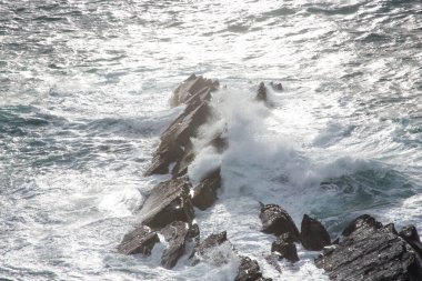 Fırtına. Kuzey Atlantik Okyanusu. Kerry İrlanda