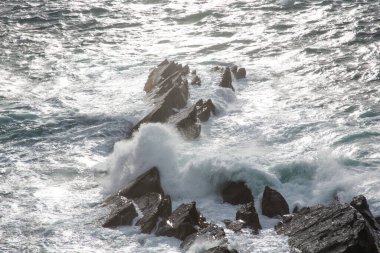 Fırtına. Kuzey Atlantik Okyanusu. Kerry İrlanda