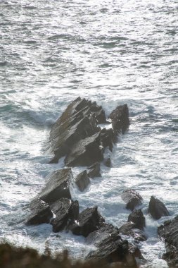 Fırtına. Kuzey Atlantik Okyanusu. Kerry İrlanda