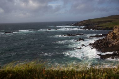 Fırtına. Kuzey Atlantik Okyanusu. Kerry İrlanda