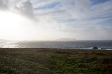 Fırtına. Kuzey Atlantik Okyanusu. Kerry İrlanda