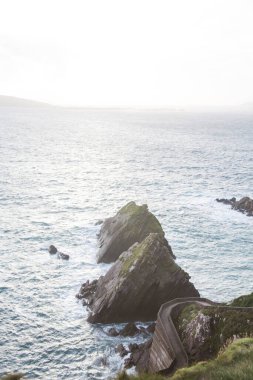 Fırtına. Kuzey Atlantik Okyanusu. Kerry İrlanda