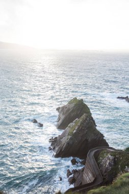 Fırtına. Kuzey Atlantik Okyanusu. Kerry İrlanda