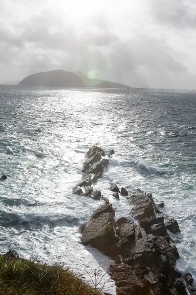Sturm Nordatlantik Kerry Irland — Stockfoto