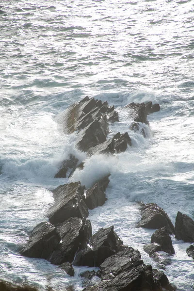 Tormenta Océano Atlántico Norte Kerry Irlanda — Foto de Stock