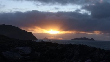 Fırtına Dunquin ve Dingle Yarımadası İrlanda