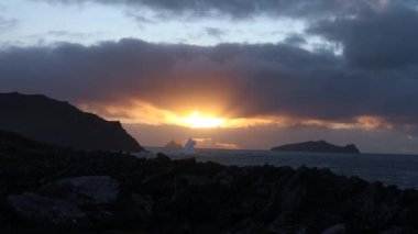 Fırtına Dunquin ve Dingle Yarımadası İrlanda