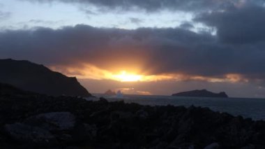 Fırtına Dunquin ve Dingle Yarımadası İrlanda