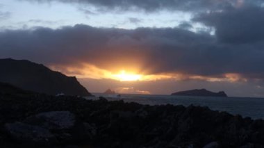 Fırtına Dunquin ve Dingle Yarımadası İrlanda