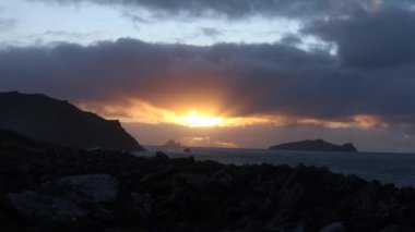 Fırtına Dunquin ve Dingle Yarımadası İrlanda