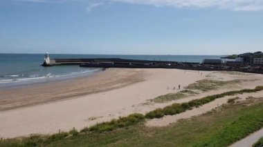 Skerries Mills İrlanda İrlanda Deniz Kıyısı 'nda Martıların Sakinleştiği bir hava müzesi açtı. İrlanda Denizi.