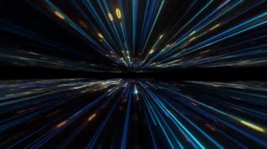 Büyük Data konsepti. Soyut koyu mavi turuncu hızlı ikili bilgisayar verilerini taşıyor. Yüksek hız hareketi, yapay zeka, teknoloji, makine öğrenimi, büyük veri, virtüöz, fütürist, veri akışı 