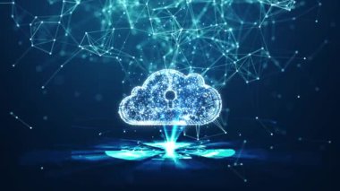 Bulut hesaplama, Bulut Hesaplama Konsepti, Bulut hesaplama teknolojisi internet ve dijital verilerin büyük veri ağı bağlantısı. Büyük veri kavramının yüksek hızlı interneti.
