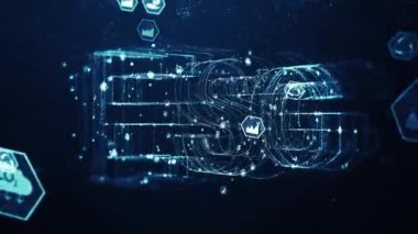 Çevre teknolojisi konsepti. Çevre, toplum ve yönetim. Kaynak geri dönüşümü. Toplumu geri dönüştürme. Yeşil teknoloji. Sürdürülebilir kalkınma hedefleri. Karbondioksit emisyonu kavramını azalt.