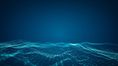 Teknoloji bağlantısı dijital büyük veri konsepti. Mavi arkaplandaki dijital veri akışının soyut hali. Büyük veriler aktarılıyor. Veri setlerinin aktarımı ve depolanması, engelleme zinciri, sunucu, yüksek hızlı İnternet.