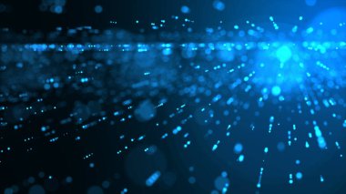 Soyut hız teknolojisi kavramı. Aydınlık ve çizgili hareket bulanıklığı ile koyu arkaplan üzerinde hızla hareket.