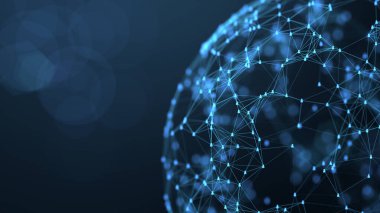 Küresel sosyal ağ bağlantısı kavramı. İnternet 'te insan simgesi bağlantısı kuruluyor.