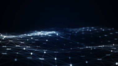 Siber güvenlik kavramı. Makine öğrenme algoritmaları. Bilgi analizi. Teknoloji veri ikili kod ağı bağlantı, veri ve bilgi koruma protokolünü iletiyor. Güvenli bağlantı. 