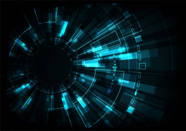 vektör dijital teknoloji kavramı, soyut arkaplan