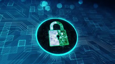 Siber güvenlik veri koruması iş teknolojisi gizlilik kavramı.